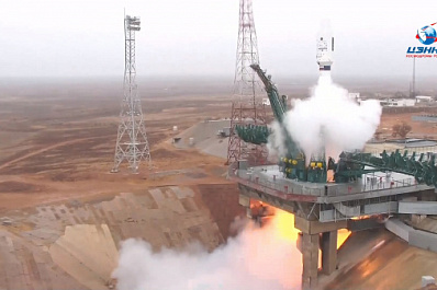 Самарская ракета-носитель с 38 спутниками стартовала с Байконура