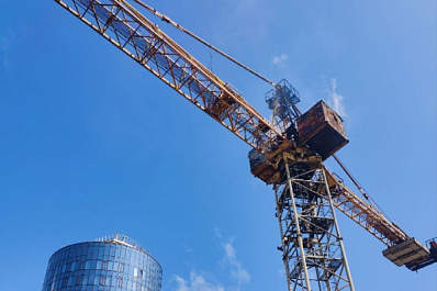 В центре Самары 22 августа вспыхнула кабина башенного крана