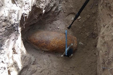 В Тольятти обнаружили огромный артиллерийский снаряд