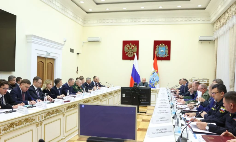 Вячеслав Федорищев провел совместное заседание антитеррористической комиссии и штаба по оказанию содействия Вооруженным силам РФ