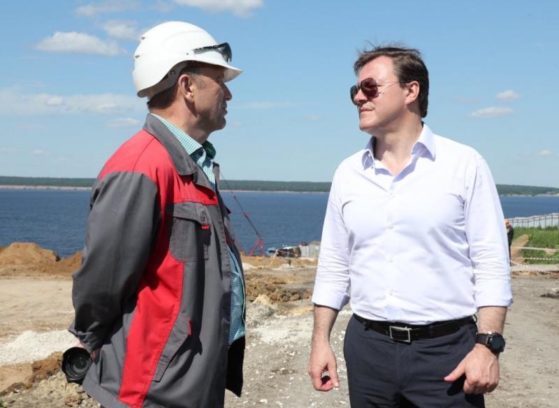 Губернатор Дмитрий Азаров проверил ход строительства Волжского моста