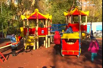 Новая детская площадка появилась в Октябрьском районе Самары