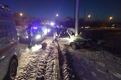 Skoda, которую "намотало" на столб под Самарой, числилась в угоне