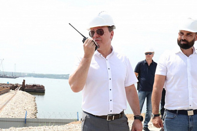 Дмитрий Азаров дал старт надвижке пролетных строений Волжского моста