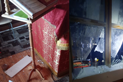 Вандалы разгромили церковь под Новосибирском