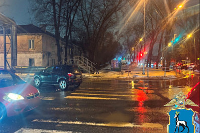 В Самаре водитель иномарки сбил двух женщин