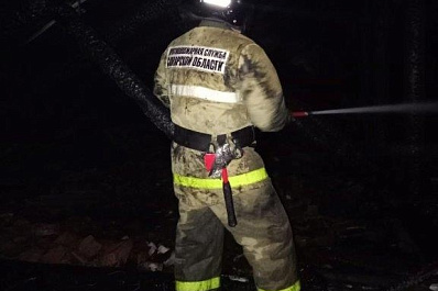 Ночью 24 сентября в Борском горела крыша многоквартирного дома