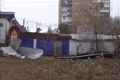 В Самаре снесли рынок "Лотос" на Авроре