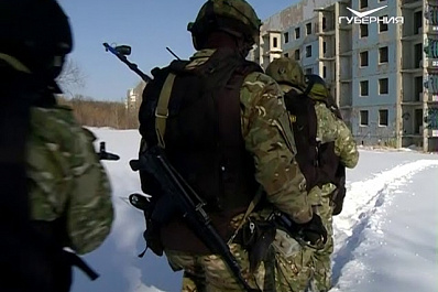 Элитное подразделение областной Росгвардии провело тактико-специальное занятие