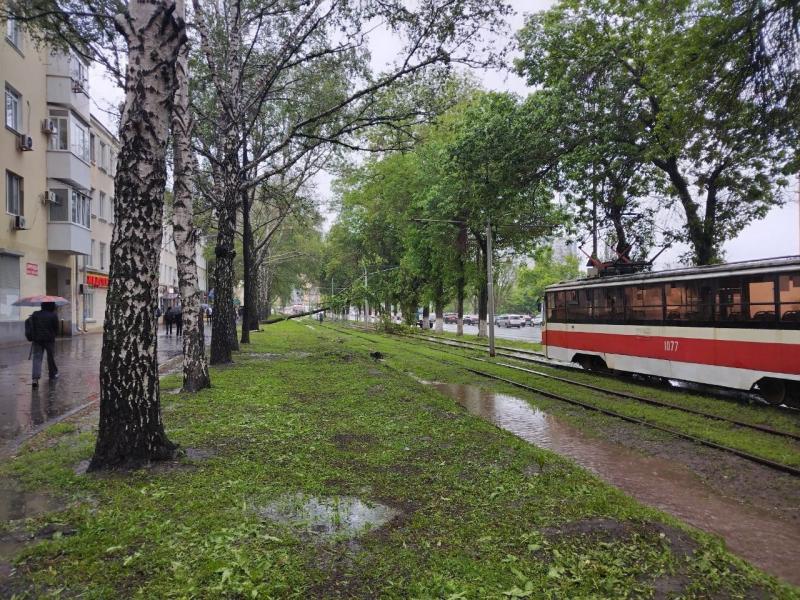 В Самаре всю ночь будут устранять последствия штормового ветра