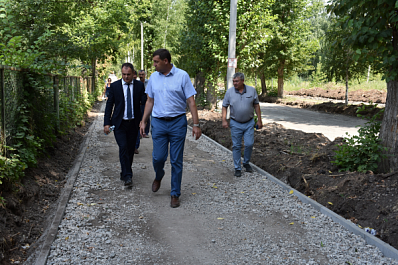 В Жигулевске на улице Самарской установили новые бордюры