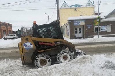 За одну ночь из Сызрани вывезли 586 тонн снега