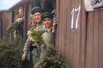 В интернете появились уникальные кадры времён Второй мировой войны