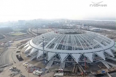 Вокруг стадиона Самара Арена расчистили лес