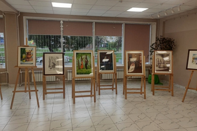 В Октябрьске работает выставка юных художников "Между прошлым и будущим"