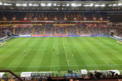 После первого тайма "Крылья Советов" проигрывают "Ростову"