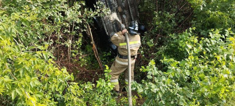 Есть пострадавший: в Сызранском районе 21 июля опрокинулась иномарка