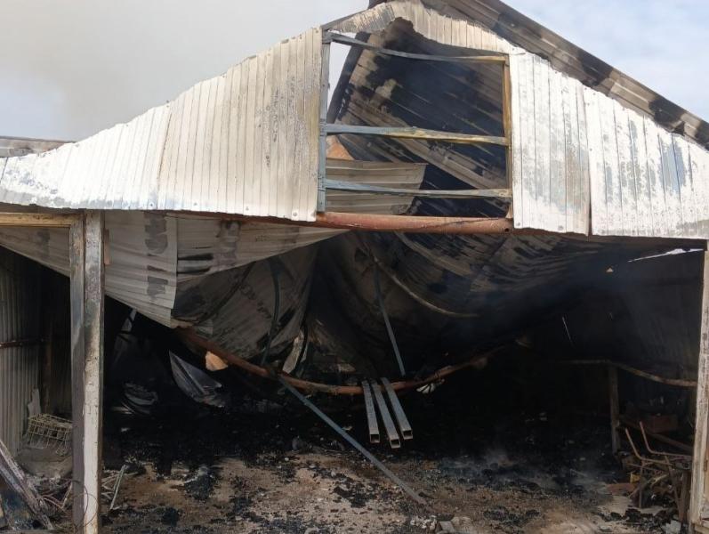 В Волжском районе горела сухая трава на 800 "квадратах"