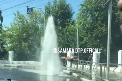 В центре Самары забил еще один фонтан 