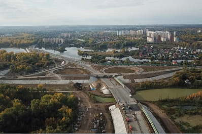 В Самаре на Фрунзенском мосту съезды загородили заборами