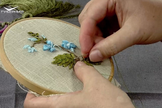 Вышиваем веронику. Ручная работа
