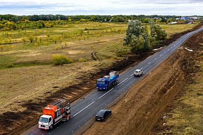 В Волжском районе отремонтировано 11 км дороги Самара - Нур - Спиридоновка