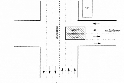 В Самаре перекроют движение на пересечении Авроры и Дыбенко
