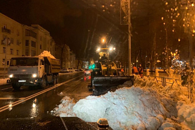 Из Самары ночью вывезли 5 тысяч тонн снега