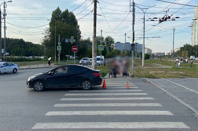 В Самаре мужчина на Hyundai Solaris сбил перебегавшую дорогу девочку