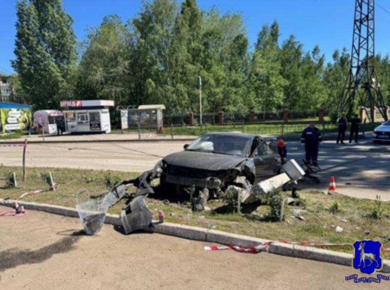 В Самарской области ночью на трассе водитель без прав вылетел в кювет