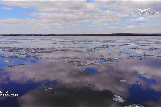 Волга освобождается ото льда. Губерния на высоте