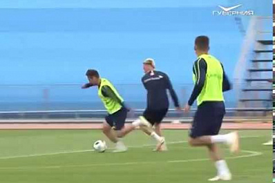 Сборная Швейцарии провела первую тренировку на Торпедо в Тольятти