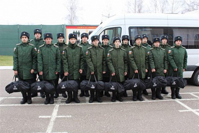 В Поволжье прибыли новобранцы