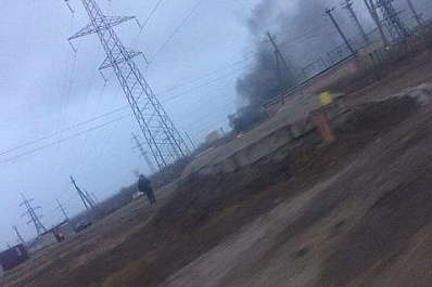 В Сызрани автобус с вахтовиками загорелся на ходу