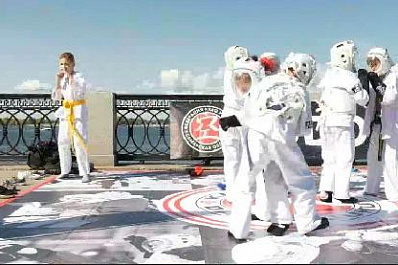 Акция "Самарский Олимп" прошла на набережной Волги