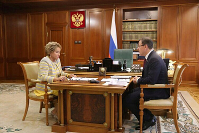 Дмитрий Азаров обсудил с Валентиной Матвиенко вопросы социально-экономического развития Самарской области