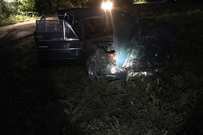 В Самарской области водитель ВАЗ-2106 влетел в столб и сбежал, бросив двух пассажирок