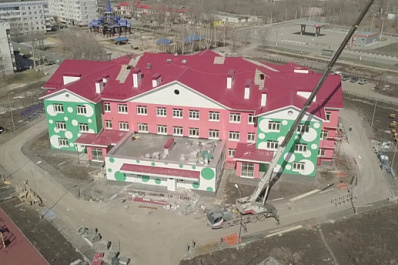 Здание нового детского сада в Чапаевске готово почти на 95 %