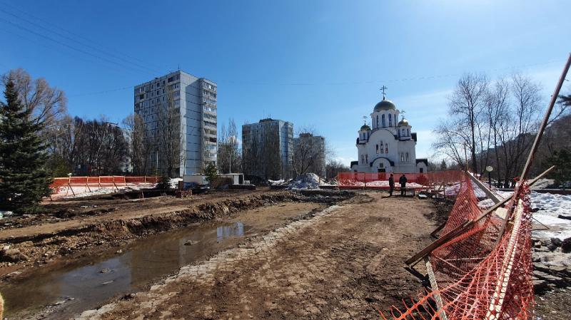 Первый этап благоустройства парка "Воронежские озера" стартовал в Самаре в апреле 2022 года