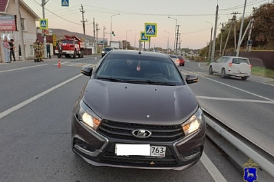 В Самарской области на трассе женщина на "Весте" сбила пенсионерку