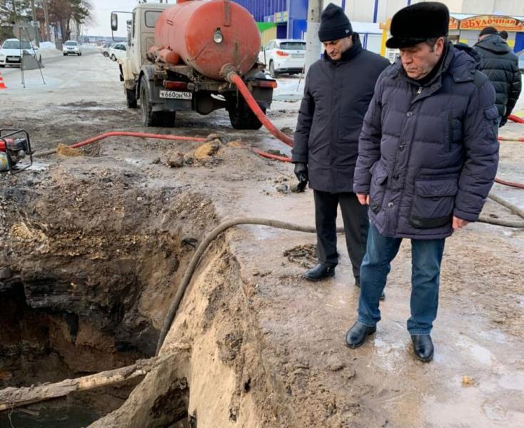 В Сызрани завершается работа над ликвидацией крупного порыва трубопровода