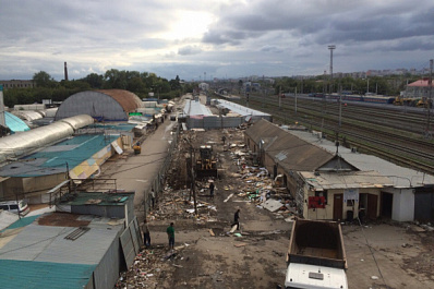В Самаре сносят павильоны Кировского рынка