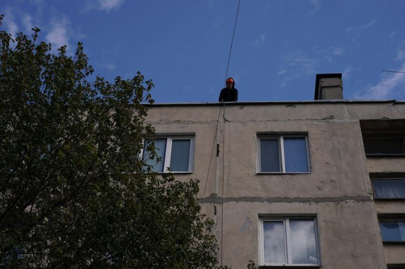В Новокуйбышевске отремонтировали крышу девятиэтажки