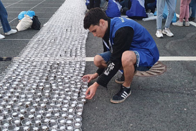 В Самаре на площади Куйбышева создают "Огненную картину войны"