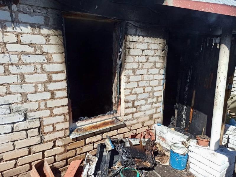 В Похвистневском районе произошел пожар на летней кухне