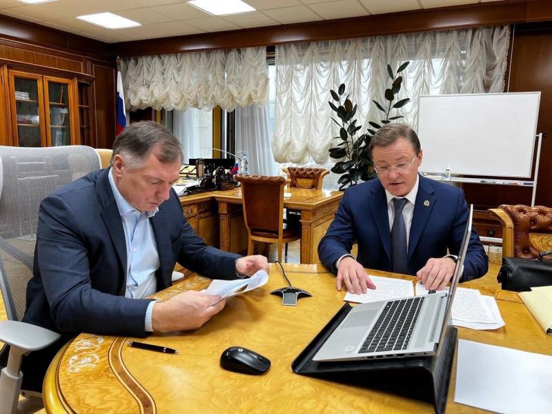 Дмитрий Азаров и Марат Хуснуллин обсудили строительство Обхода Тольятти и моста через Волгу