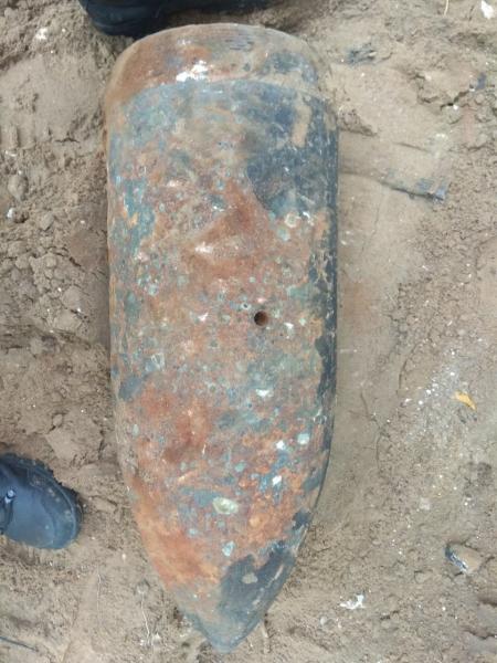 В Тольятти обнаружили огромный артиллерийский снаряд