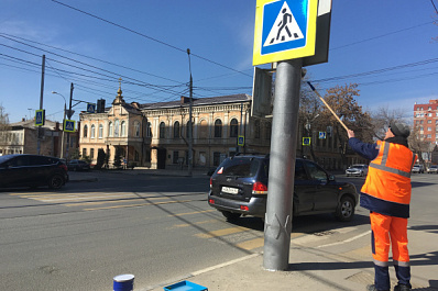 В Самаре опоры вдоль дорог защитят от вандалов