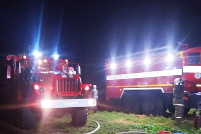 В Самарской области полыхала баня на 15 "квадратах"