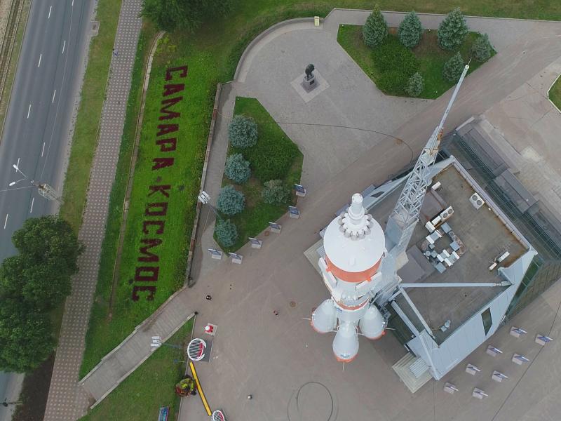 В Самаре показали, как выглядит монумент ракеты-носителя "Союз" изнутри